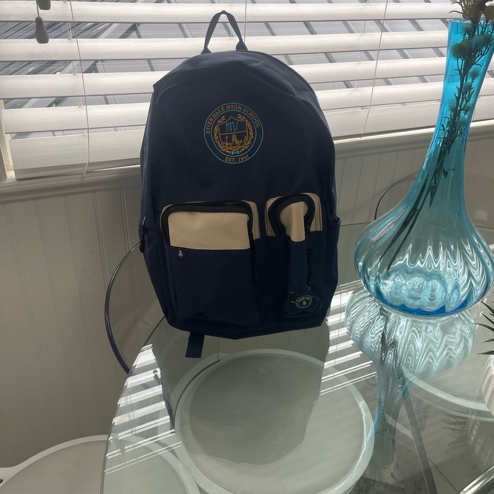 Leeds recycled Riverdale backpack laptop bag